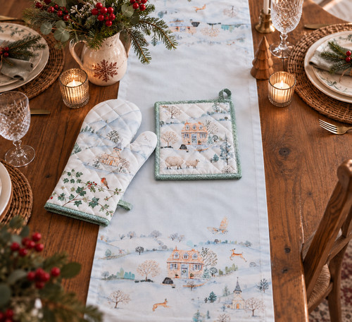 Maison hermine table runner - d'hermine,