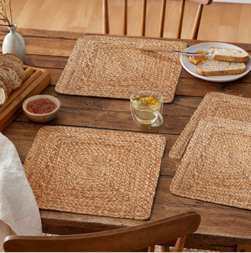 Square tablemats jute - square,