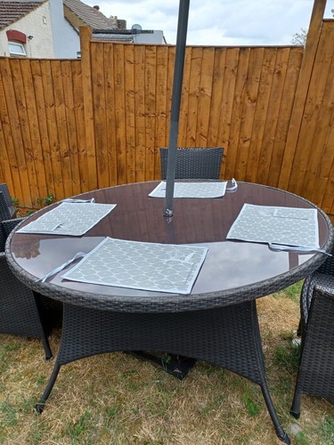 Bbq garden picnic place mats - bbq,