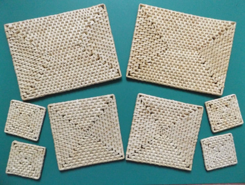 Rush table mats set - table,