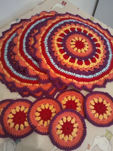 Set handmade wool crochet - wool,
