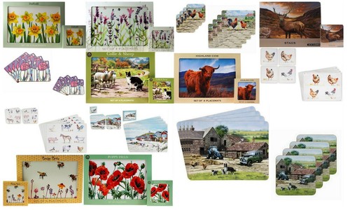 Placemats coasters set - &,