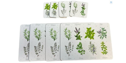 Herb garden place mats - 4,